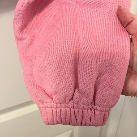 Like new Alo Yoga Stadium Cropped Half Zip Hoodie Pink XS - Picture 6 of 15